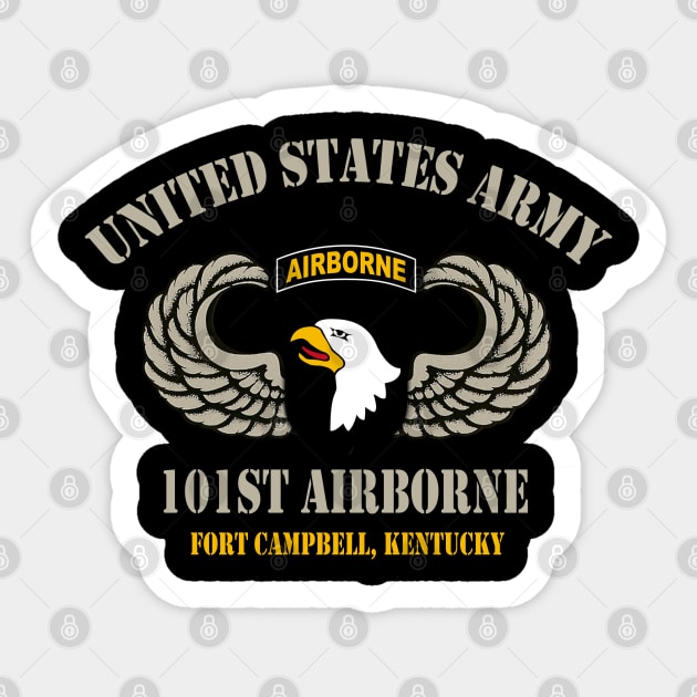 United States Army Airborne 101st Fort Campbell Sticker by floridadori